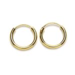 Aros en Plata de Ley y Baño de Oro (2mm de grosor) - Imagen 5
