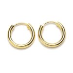 Aros en Plata de Ley y Baño de Oro (2mm de grosor) - Imagen 6