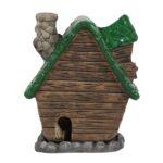 Casita de Hadas tejado verde (quemador de incienso en conos) - Imagen 4