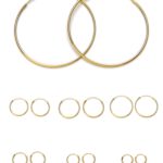 Aros en Plata de Ley y Baño de Oro (1,2mm de grosor)