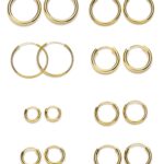 Aros en Plata de Ley y Baño de Oro (2mm de grosor)