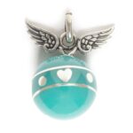 Llamador de Ángel en Plata de Ley (Corazón-15mm) - Imagen 2