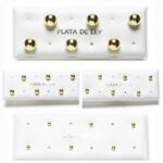 Pendientes Bolitas en Plata de Ley con Baño de Oro (Selecciona tamaño y Cantidad)