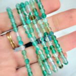 Pulsera Ágata Verde (bolitas 4mm)