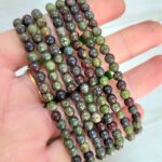Pulsera de Fucsita con Rubí (4mm)