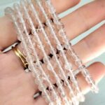 Pulsera Cuarzo Blanco Cristal (4mm)