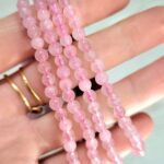 Pulsera Cuarzo Rosa (4mm)