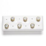 Pendientes Circonitas en Plata de Ley con baño de Oro (Selecciona tamaño y cantidad) - Imagen 5