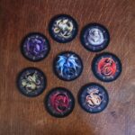 kit 8 Posavasos Dragones de la Rueda Pagana del Año - Imagen 2
