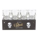 Juego de 4 Vasos Calavera de Cristal - Imagen 2