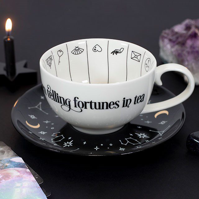 taza leer el futuro Taza de Adivinación "lectura de té" - Imagen 1