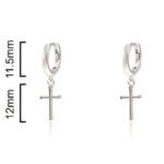 Pendientes en Plata de Ley "Modelo Cruz"