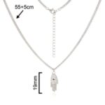 Cadena Hamsa en Plata de Ley «Colección Rebel» - Imagen 2