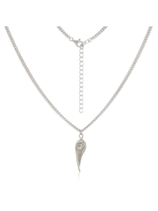 plata-de-ley-cadena-coleccion-rebel-ala Cadena Ala de Ángel en Plata de Ley «Colección Rebel» - Imagen 1