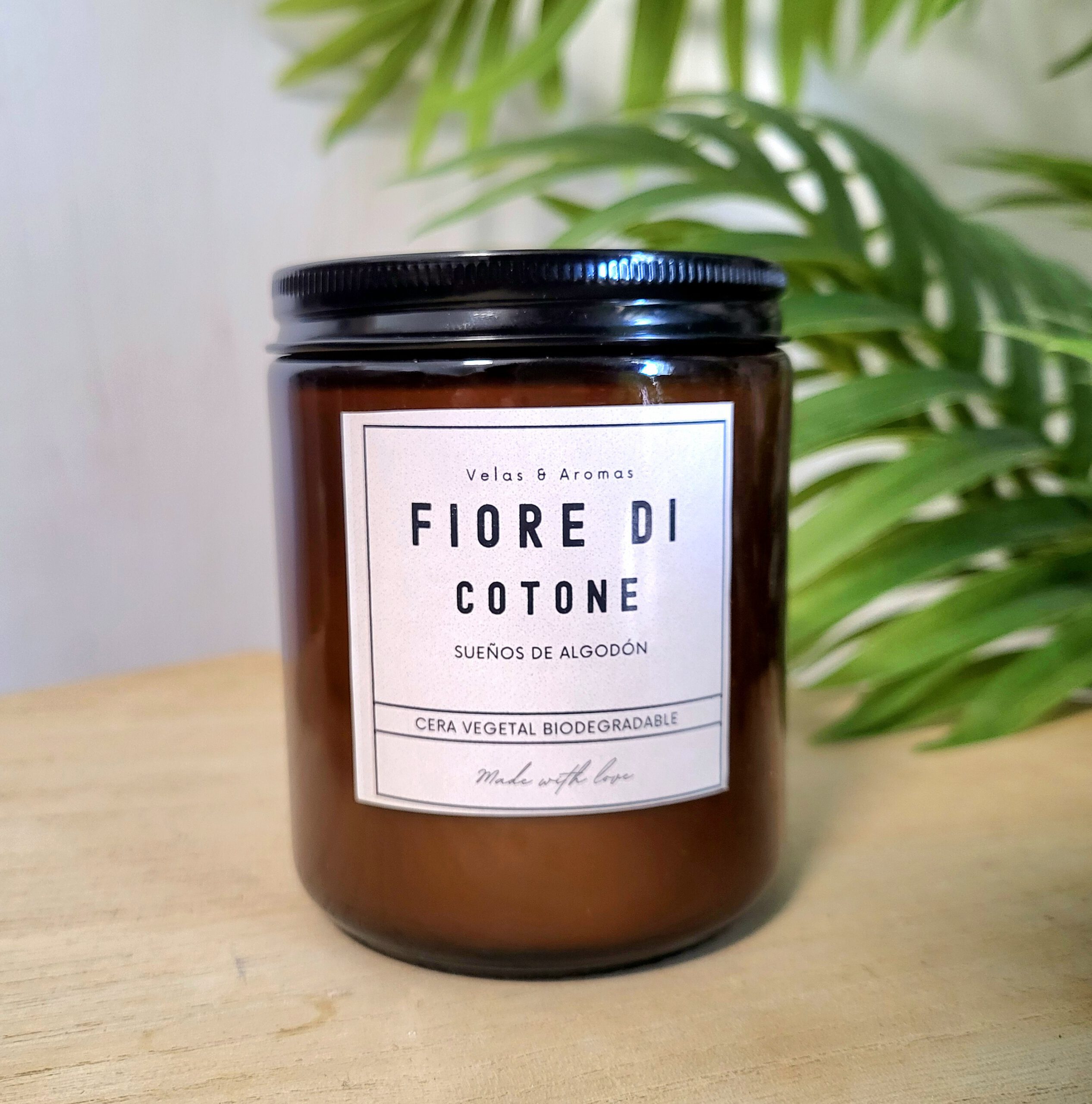 Vela con aroma algodón Vela Fiore di Cotonne - Sueños de Algodón - Imagen 1