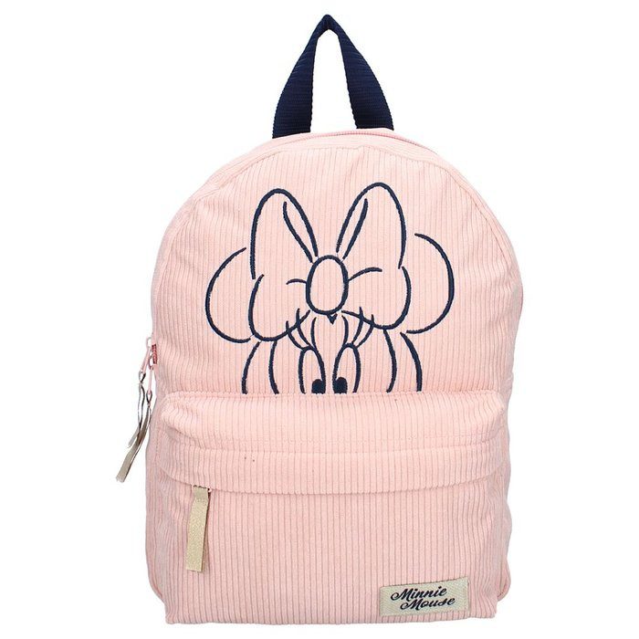 Mochila pana disney minnie 0 Mochila de pana rosa Minnie - Imagen 1