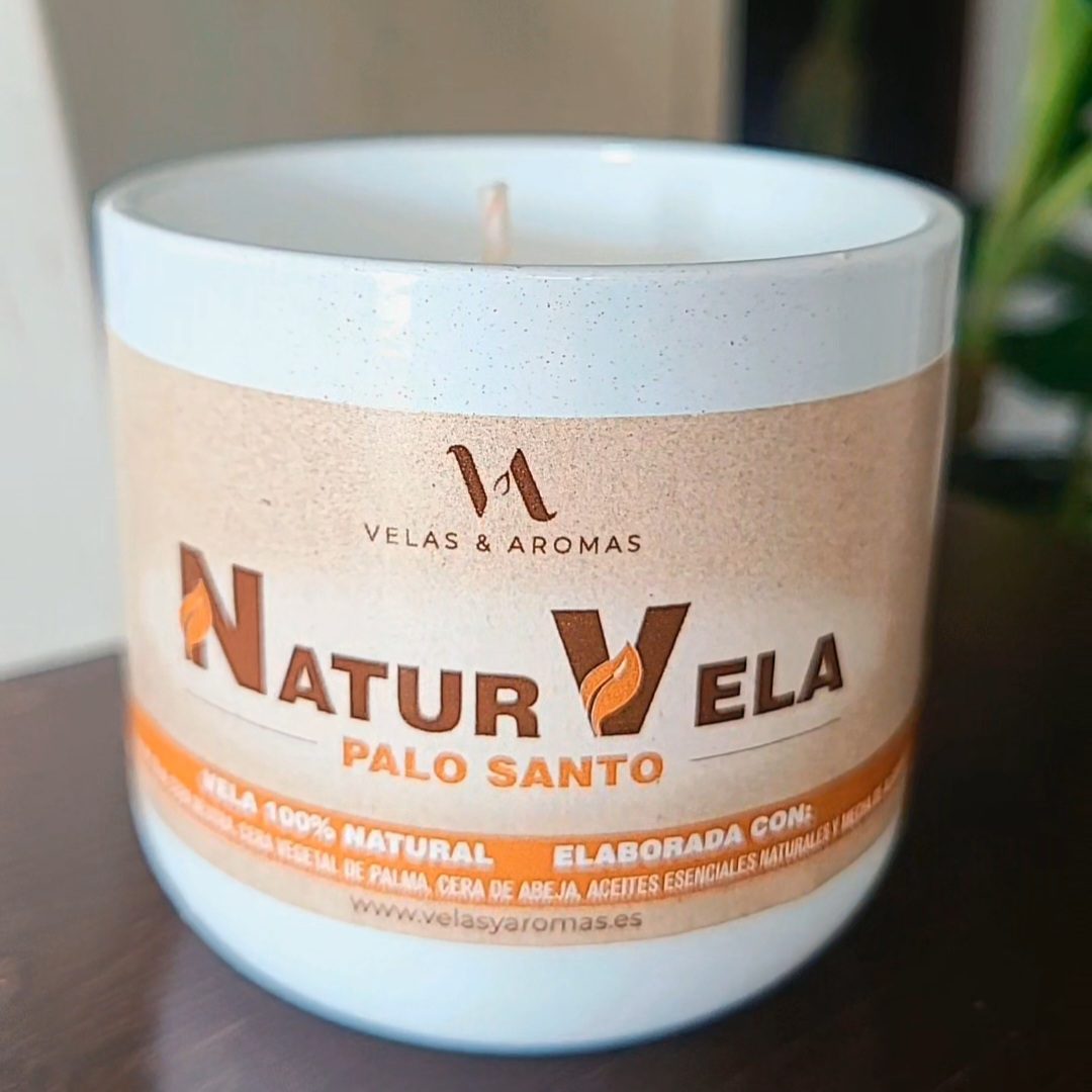 vela de palo santo 100% natural Vela Palo Santo 100% Natural - Imagen 1