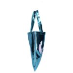 Bolso Shopper Azul Stitch de PU Metalizado - Imagen 2