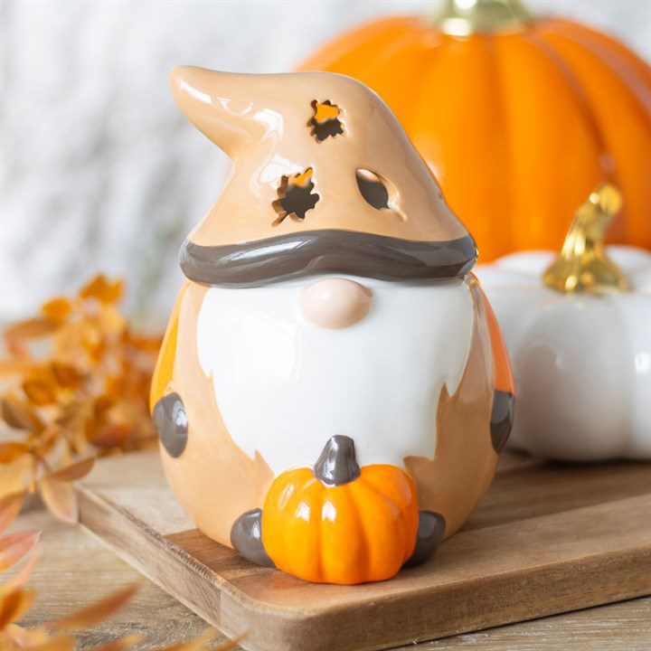 Quemador Duende Otoñal con calabaza Quemador Gonk otoñal con calabaza – Aceites y ceras - Imagen 1