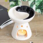 Quemador de cerámica Yin Yang – Dual para aceites y ceras