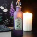 Botella de poción Belladona – Decoración mística de vidrio