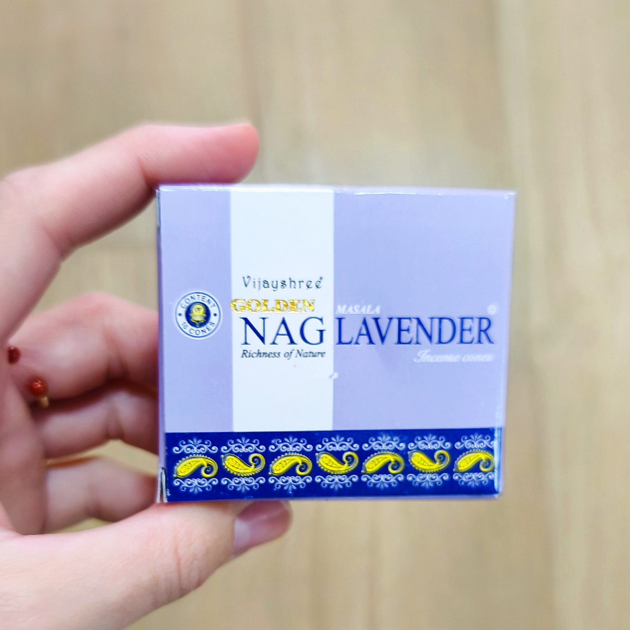 Incienso en conos Golden Nag Lavender Incienso en conos Golden Nag Lavender - Imagen 1
