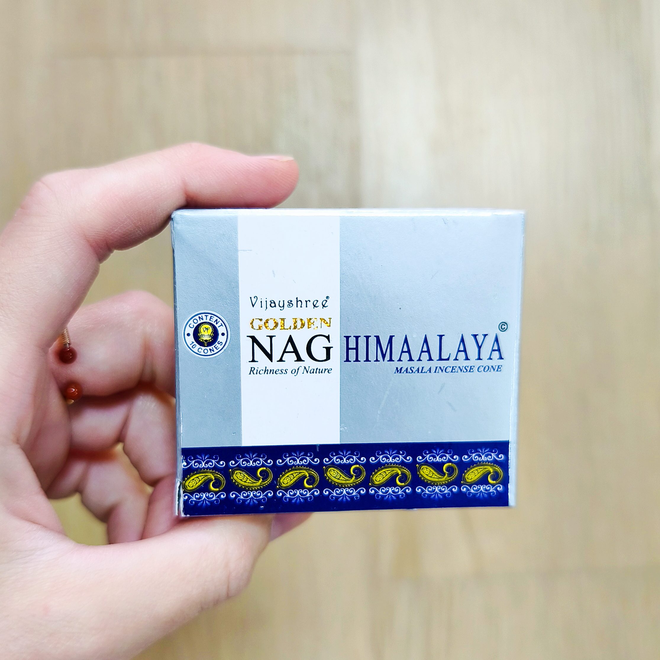 conos de incienso himalaya Incienso en conos Golden Nag Himalaya - Imagen 1