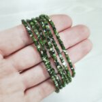 Pulseras de Diopsido Natural Facetado