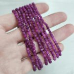 Pulsera de Rubí Natural Facetada