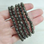 pulsera pirita natural facetada