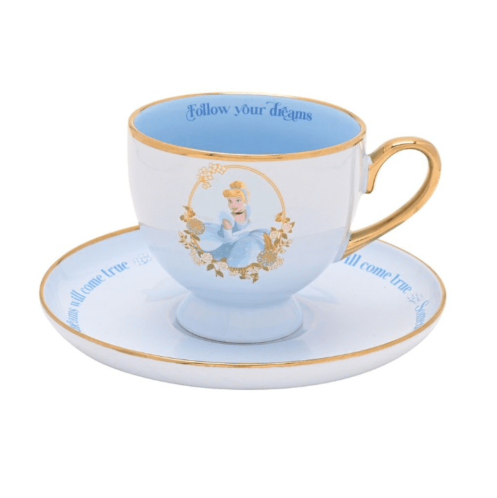 Juego de Taza y Platillo Disney Cenicienta – “Follow Your Dreams” (Sigue tus sueños) Juego de Taza y Platillo Disney Cenicienta – “Follow Your Dreams” (Sigue tus sueños) - Imagen 1