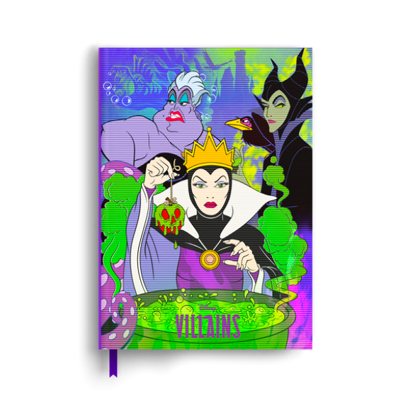 Cuaderno A5 Villanos Disney — Efecto Lenticular Cuaderno A5 Villanos Disney — Efecto Lenticular - Imagen 1