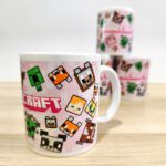 Taza Minecraft Rosa — Diseño Pixel Art - Imagen 2