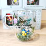 Taza de Cristal Doble La Sirenita con Flores Secas - Imagen 2