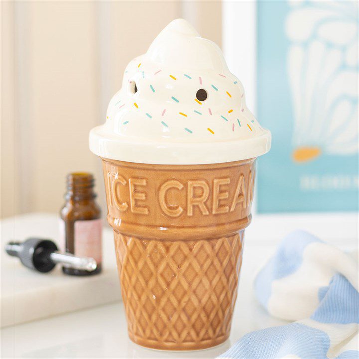 QUEMADOR CONO DE HELADO Quemador de Esencias Cono de Helado - Imagen 1