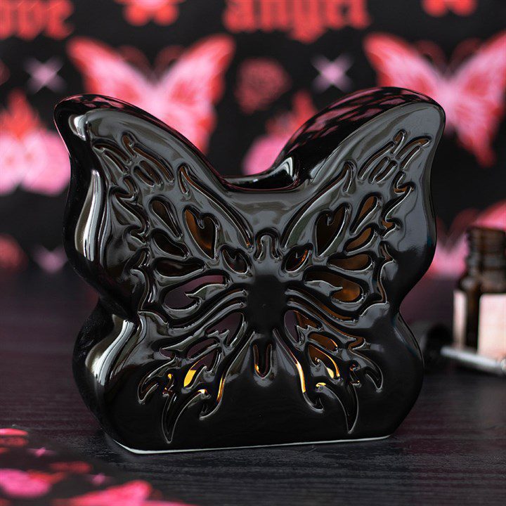 QUEMADOR MARIPOSA NEGRA CALADA Quemador de Esencias Mariposa Negra Calada - Imagen 1