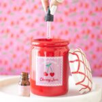 Quemador de Esencias Mermelada de Cereza – Cerámica Decorada con Tapa - Imagen 2