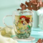 Taza de Cristal Doble La Sirenita con Flores Secas - Imagen 3