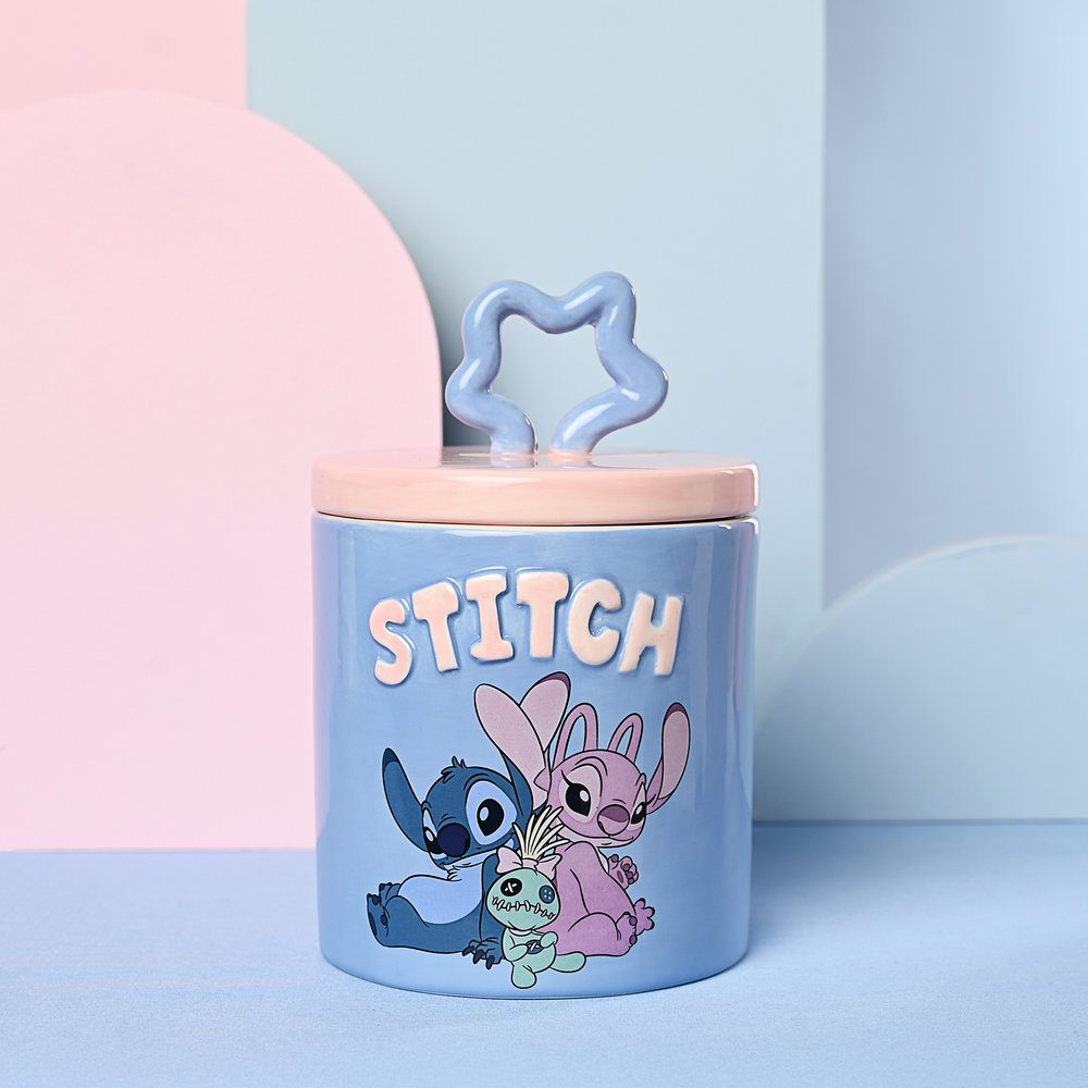 Tarro cerámica Stitch y Ángel azul 17 cm | Disney Tarro cerámica Stitch y Ángel azul 17 cm | Disney - Imagen 1