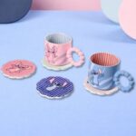 Juego de 4 posavasos de cerámica Stitch Disney 10 cm - Imagen 5