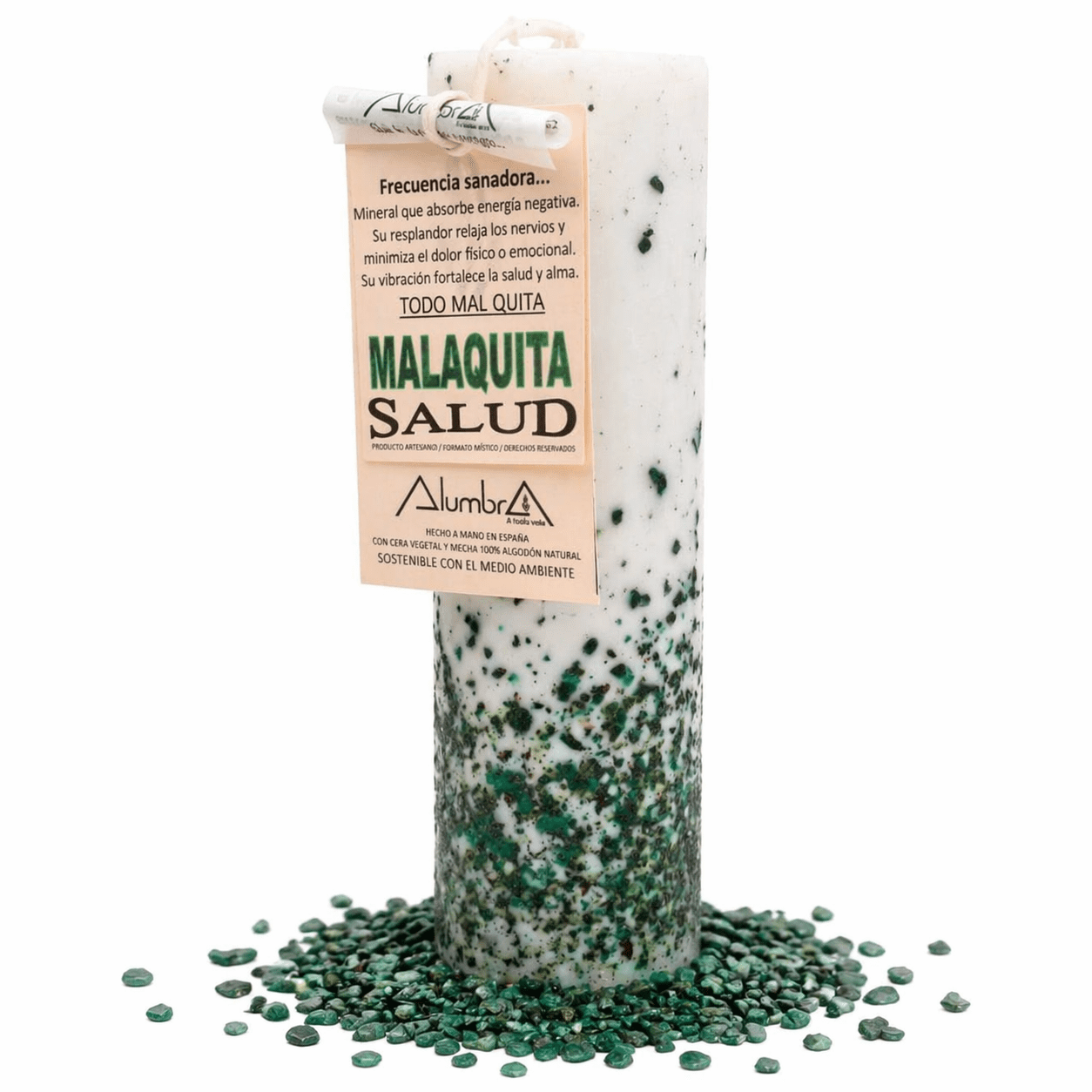Vela Ritual Malaquita Salud | Energía Sanadora y Equilibrio Emocional Vela Ritual Malaquita Salud | Energía Sanadora y Equilibrio Emocional - Imagen 1