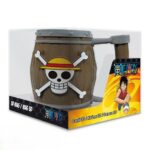 Taza One Piece barril 3D 350 ml | Taza cerámica Luffy original