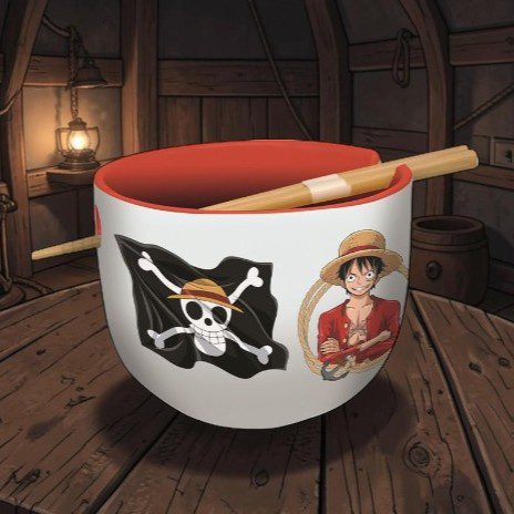 Bol ramen One Piece con palillos Bol ramen One Piece con palillos - Imagen 1