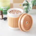 Quemador de Cera Café Latte | Quemador de Esencias de Cerámica - Imagen 2