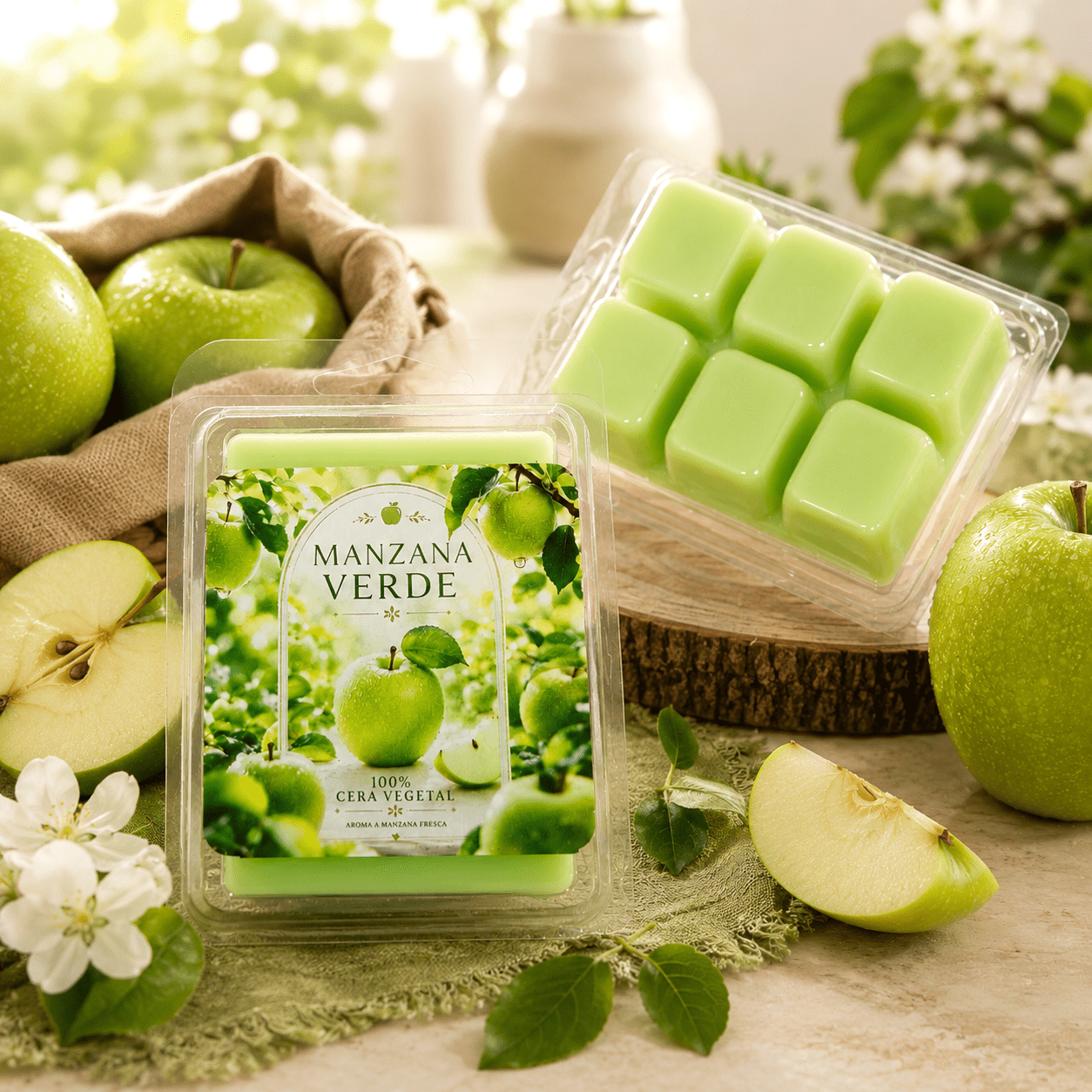 Melt Manzana Verde | Cera Vegetal Perfumada para Quemador Melt Manzana Verde | Cera Vegetal Perfumada para Quemador - Imagen 1