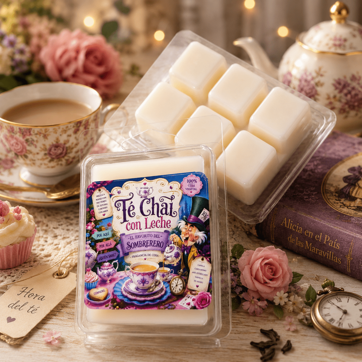 Melt Té Chai con Leche | Cera Vegetal Perfumada para Quemador Melt Té Chai con Leche | Cera Vegetal Perfumada para Quemador - Imagen 1