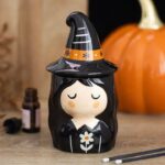 Quemador de Cera Brujita | Quemador de Esencias de Cerámica Witchy