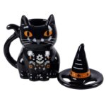 Taza El Gatito de la Bruja | Taza de Cerámica con Tapa para Café, Té e Infusiones - Imagen 4