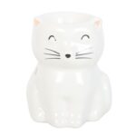 Quemador de Cera Gatito Blanco | Quemador de Esencias de Cerámica - Imagen 3