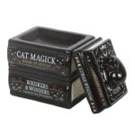 Quemador de Cera Grimorio del Gato Negro | Quemador de Esencias de Cerámica - Imagen 3